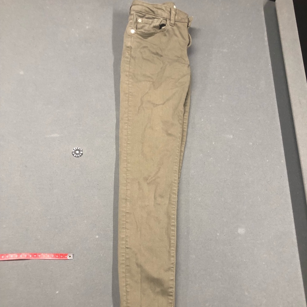 Warp and wet size 14 girls green jeans